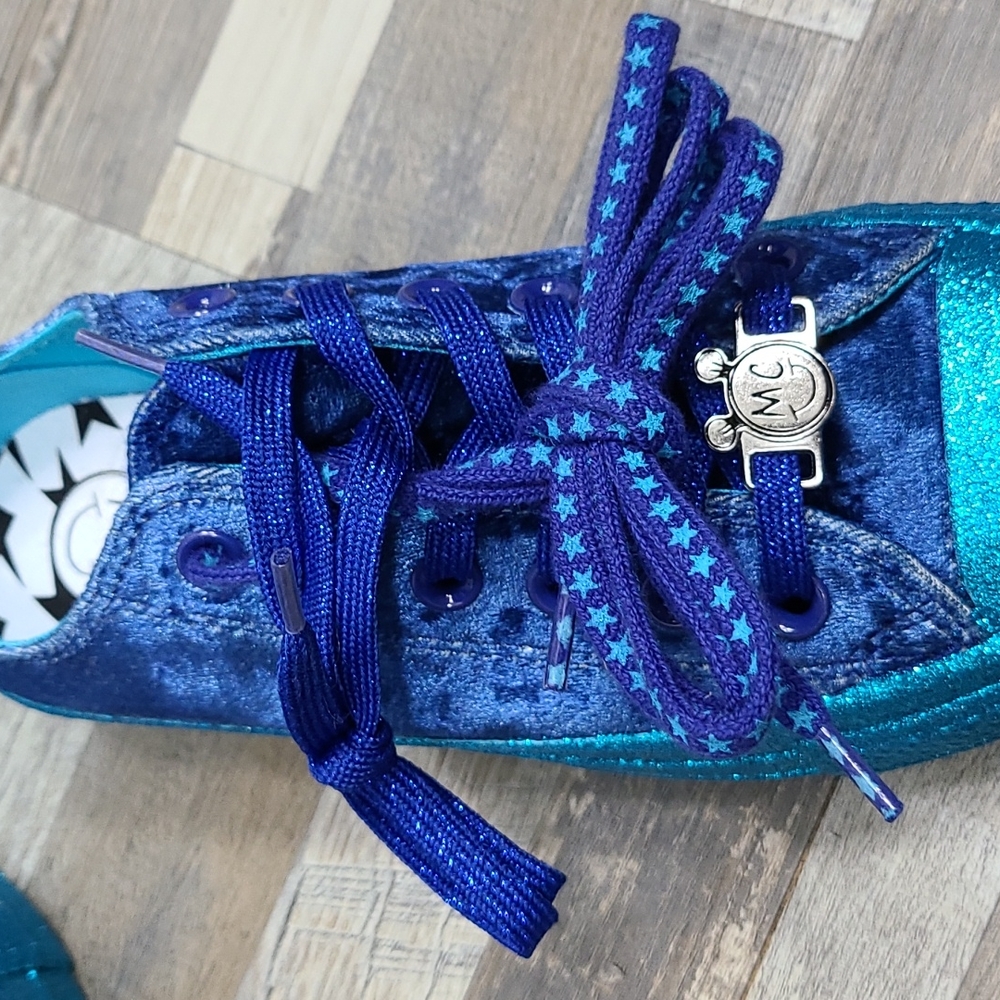 NWT Miley Cyrus x Converse Chuck Taylor Platform Ox - Blue Velvet - Sz 5.5 - Picture 12 of 13